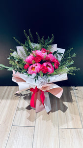Mothers Day Hot Pink Peony Bouquet (FD150)