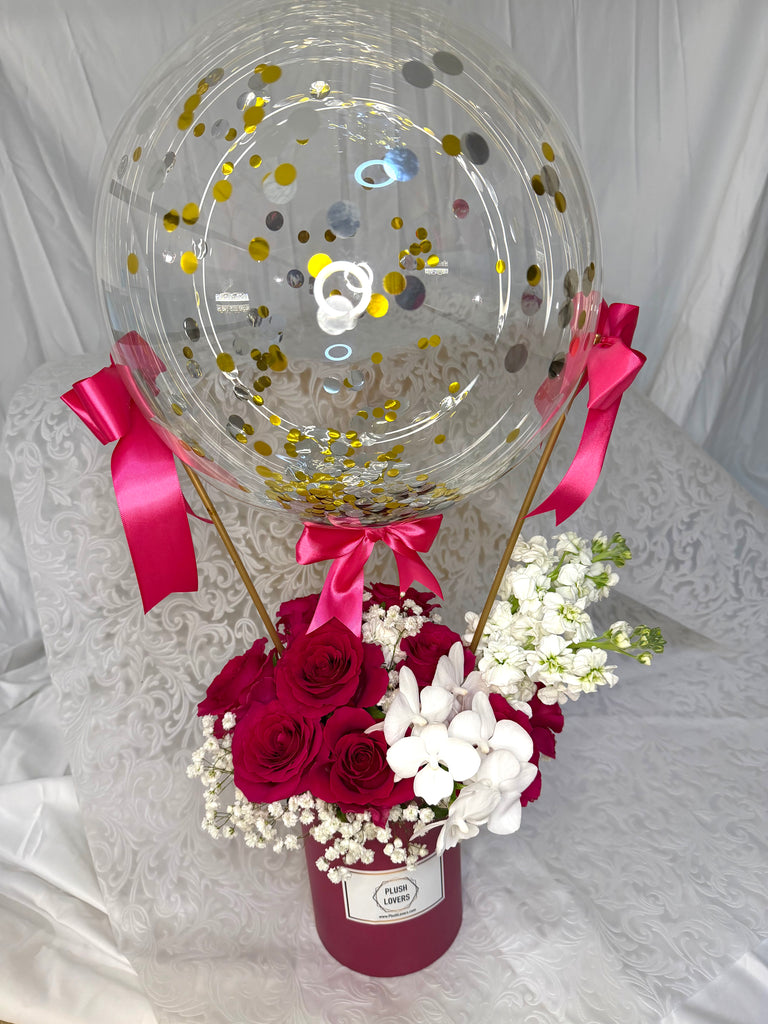 Hot Pink Roses Hot Air Balloon (HAB207)