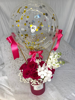 Hot Pink Roses Hot Air Balloon (HAB207)