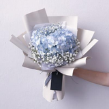 Hydrangeas and baby breath Bouquet (FD083)