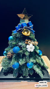 Fresh Christmas Tree Decorated with Ornaments (CHR004)