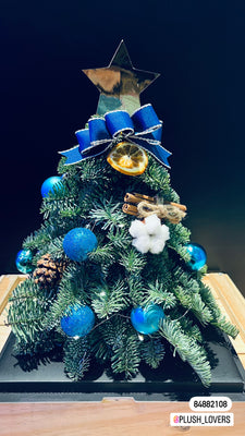 Fresh Christmas Tree Decorated with Ornaments (CHR004)