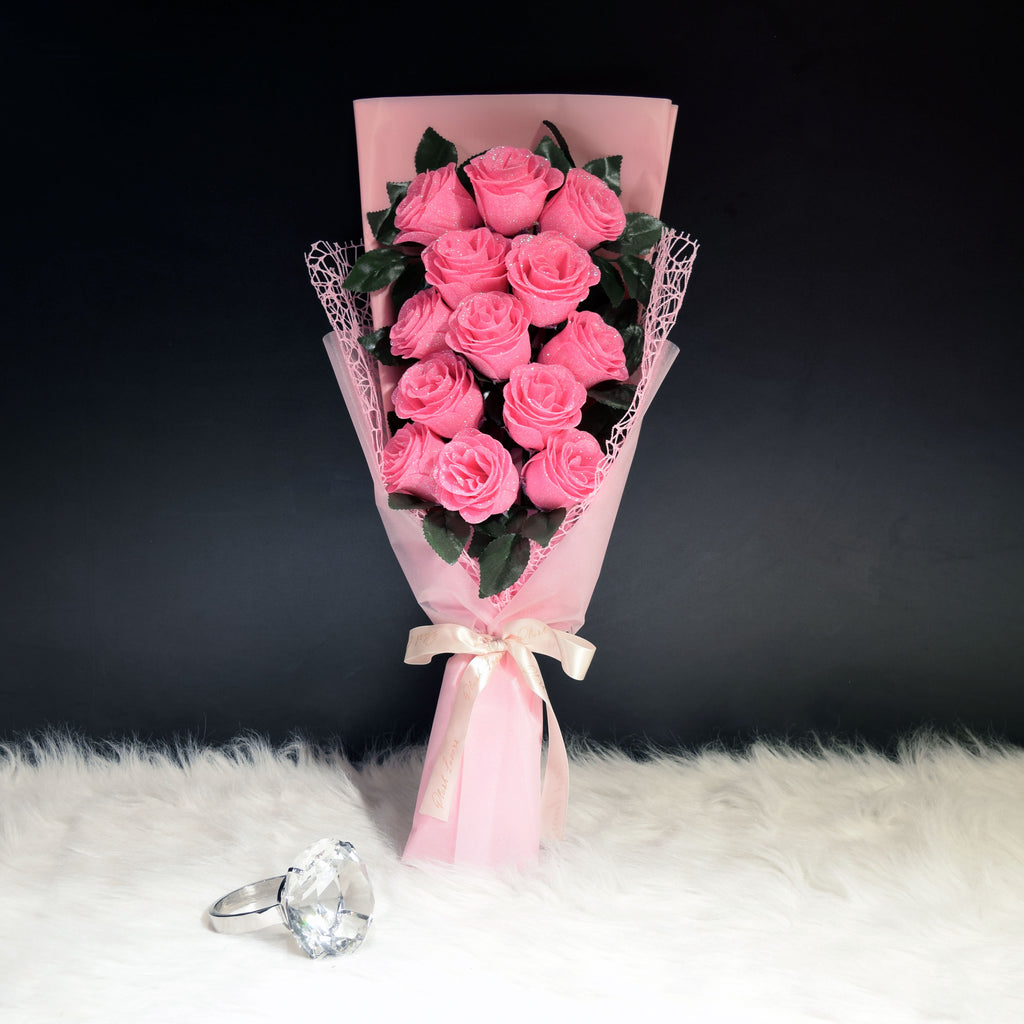 Glittering Roses Sided Bouquet (GRS01C)