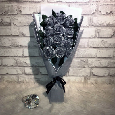 Glittering Roses Sided Bouquet (GRS06C)