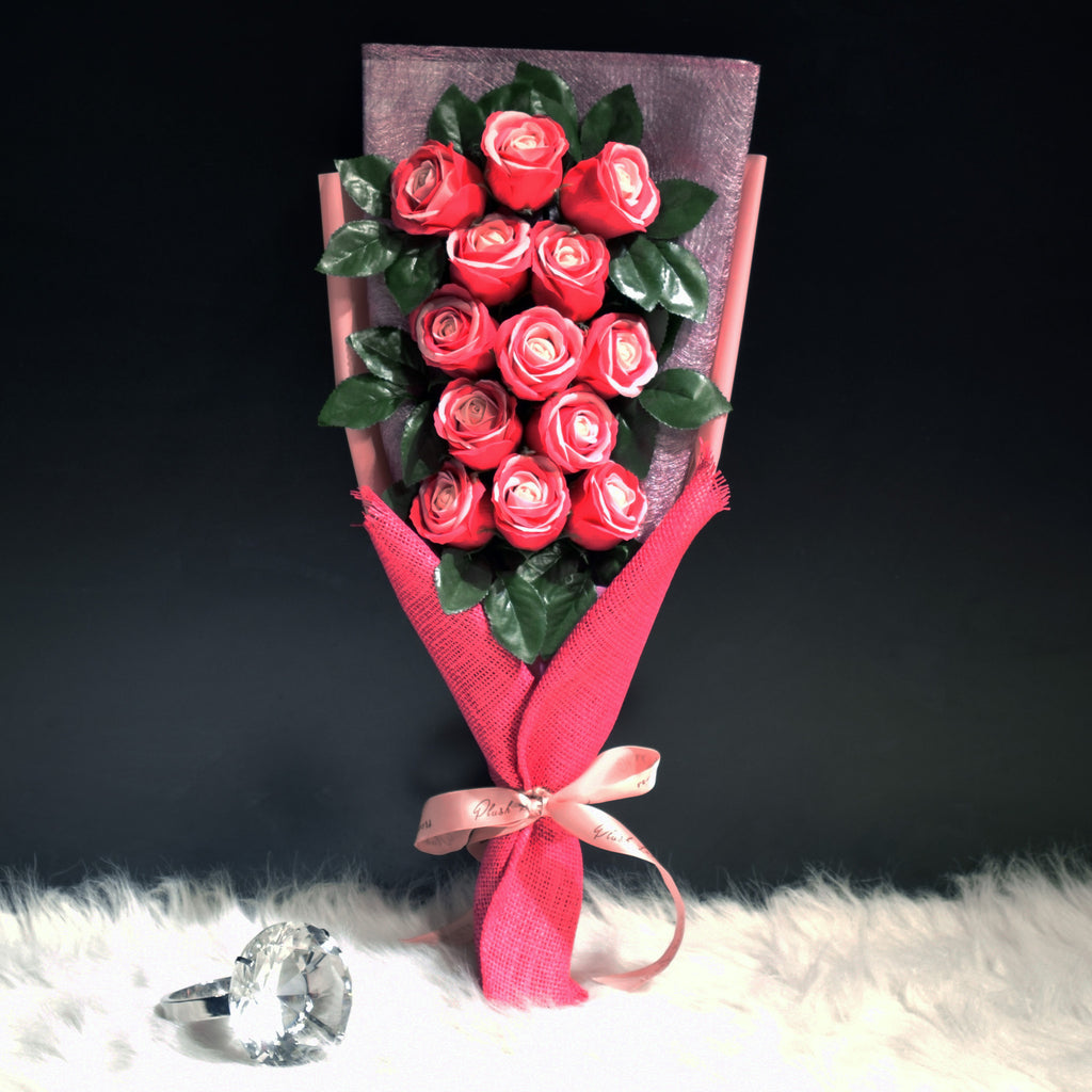 Soap Roses Sided Bouquet (SRS03C)