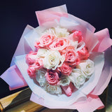 Pink and Cream Roses (FD081)