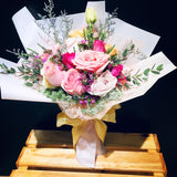 3 Tones Pink Roses Bouquet (FD084)