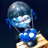 Hot Air Balloon With Plush Toy Flowers
