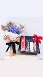 Hydrangeas Bouquet and Perfume Hamper (OTP004) (HAM004)