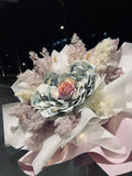 Money Bouquet with Preserved Flowers (PF026)