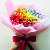 Rainbow Million Tear (FD040) Rainbow Babybreath Bouquet