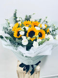 Mint Gentlemen Sunflower Bouquet (FD122)