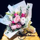 3 Tones Pink Roses Bouquet (FD084)