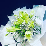 Lilies and baby breath bouquet (FD102)