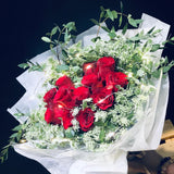 12 Roses Heart Shape Bouquet (FD075)