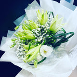 Lilies and baby breath bouquet (FD102)