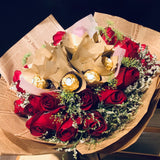 Chocolate Rocher and Roses Bouquets (FD080)