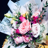 3 Tones Pink Roses Bouquet (FD084)