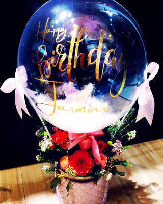 Hot Air Balloon With Flowers (HAB05)