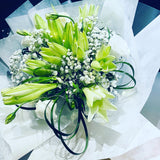 Lilies and baby breath bouquet (FD102)