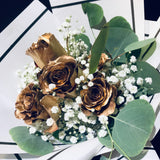 24K Gold Roses Bouquet (FD079)