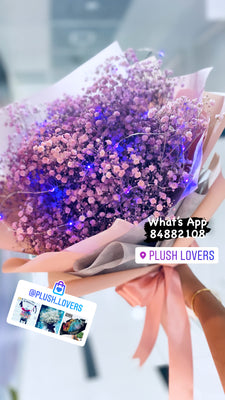 Liliac baby breath bouquet (FD106)