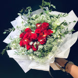 12 Roses Heart Shape Bouquet (FD075)