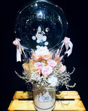 Valentine HOT Favourite Hot Air Balloon with Preserved Flowers (HAB015)