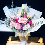 3 Tones Pink Roses Bouquet (FD084)